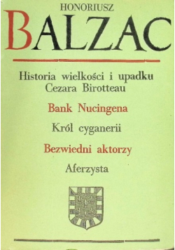 Historia wielkości i upadku Cezara Birotteau Bank Nucingena