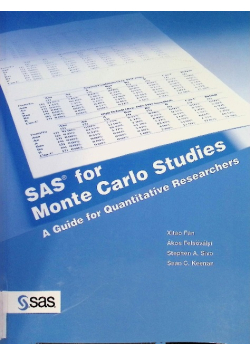 SAS for Monte Carlo Studies: A Guide for Quantitative Researchers