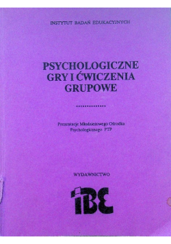 Psychologiczne gry i ćwiczenia grupowe