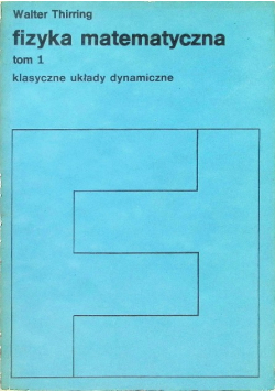Fizyka matematyczna Tom I