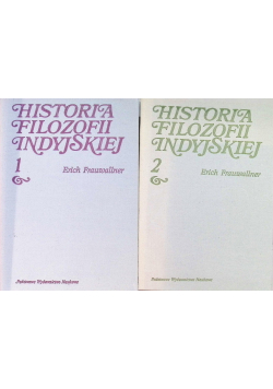 Historia filozofii indyjskiej Tom I i II