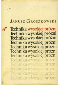 Technika wysokiej próżni