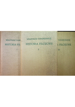 Historia filozofii Tom I do III