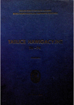 Tablice Nawigacyjne TN 74