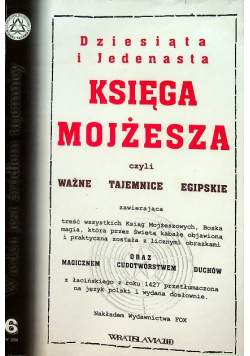 Księga Mojżesza czyli ważne tajemnice egipskie