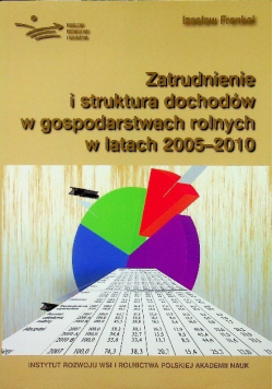Zatrudnienie i struktura dochodów w gospodarstwach rolnych w latach 2005 - 2010
