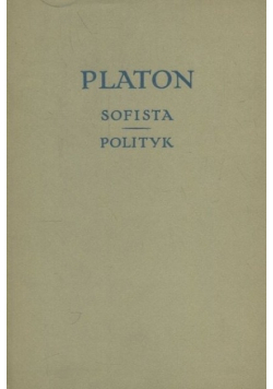 Platon sofista, polityk