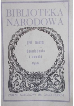 Opowiadania i nowele. Wybór