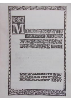 Modlitewnik franciszkański
