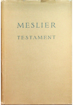 Meslier Testament