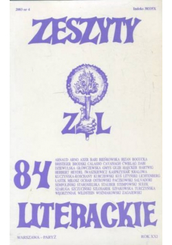 Zeszyty Literackie Nr 84