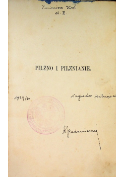 Pilzno i Pilźnianie 1911 r.