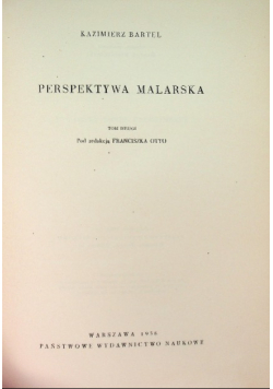 Perspektywa malarska Tom 2
