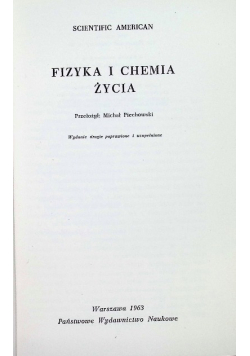 Fizyka i chemia życia