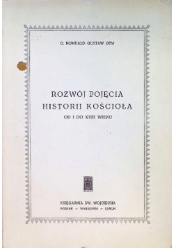 Rozwój pojęcia historii kościoła od I do XVIII wieku