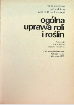 Ogólna uprawa roli i roślin