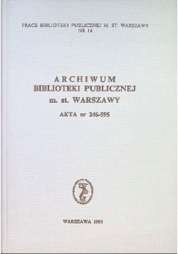 Archiwum Biblioteki Publicznej m.st. Warszawy