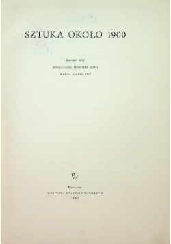 Sztuka około 1900