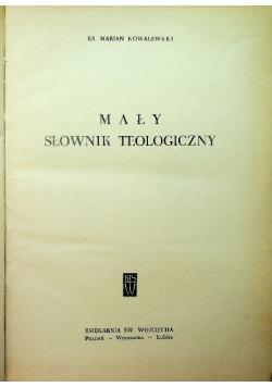 Mały słownik teologiczny