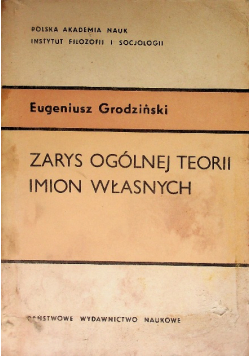 Zarys ogólnej teorii imion własnych