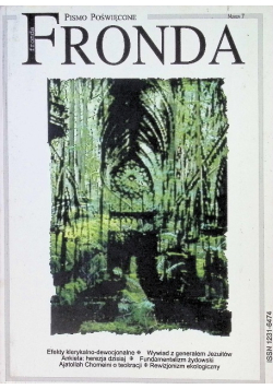 Fronda - pismo poświęcone Nr 7 / 96