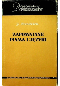 Zapomniane pisma i języki