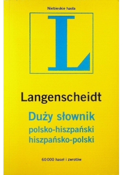 Duży Słownik polsko-hiszpański hiszpańsko-polski