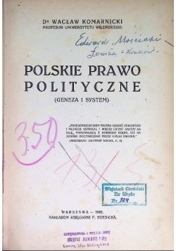 Polskie prawo polityczne 1922 r.