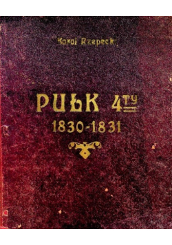 Pułk czwarty 1830 - 1831, 1923 r.