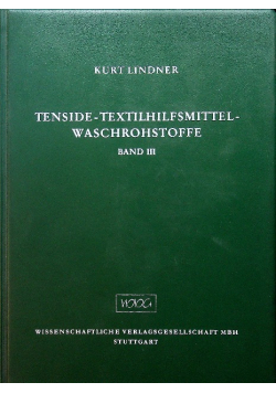 Tenside textilhilfsmittel waschrohstoffe Band III