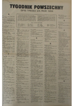 Tygodnik powszechny Nr 1 do 52 / 59