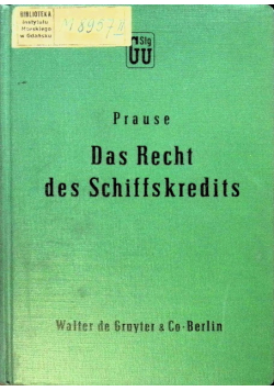 Das Recht des Schiffskredits