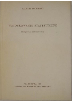 Wnioskowanie statystyczne