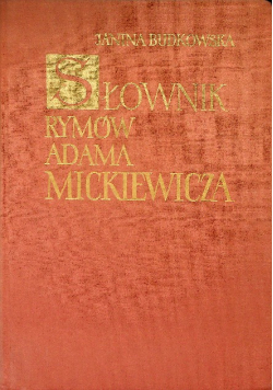 Słownik rymów Adama Mickiewicza
