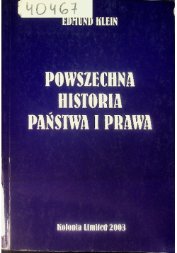 Powszechna historia państwa i prawa