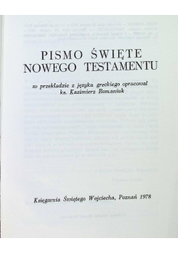 Pismo Święte Nowego Testamentu