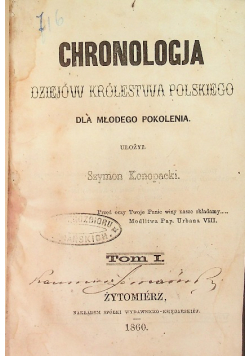 Chronologja dziejów królestwa polskiego Tom 1  1860 r.