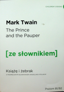 Książę i żebrak z podręcznym słownikiem angielsko-polskim