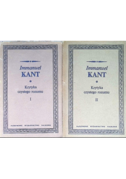 Krytyka czystego rozumu Tom I i II