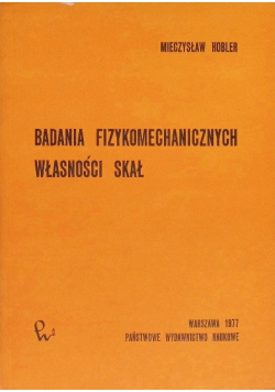 Badania fizykomechanicznych własności skał