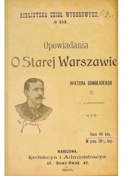 Opowiadania o starej Warszawie 1900 r.