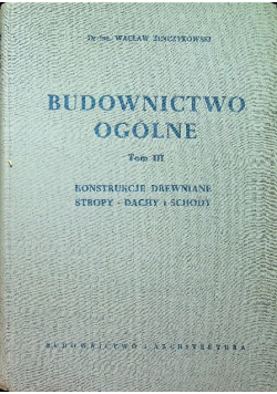 Budownictwo ogólne Tom III