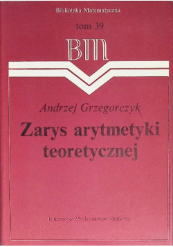 Zarys arytmetyki teoretycznej