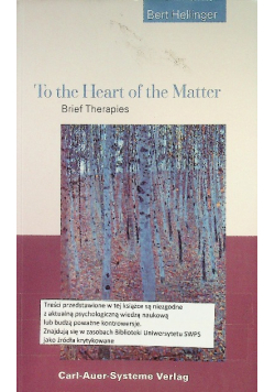 To the Heart of the Matter