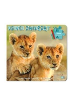 Dzieci zwierząt. Książeczka z puzzlami i kolor.