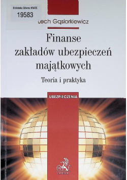 Finanse zakładów ubezpieczeń majątkowych