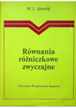 Równania różniczkowe zwyczajne