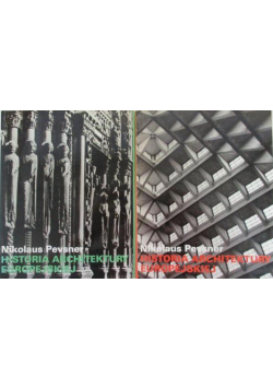 Historia architektury Europejskiej Tom I i II
