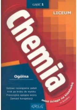 Chemia 1 Ogólna