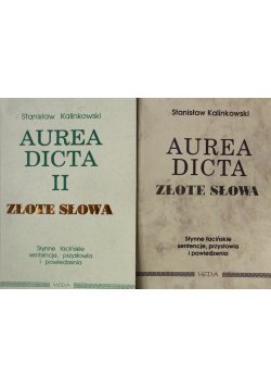 Aurea Dicta Złote Słowa Tom 1 i 2